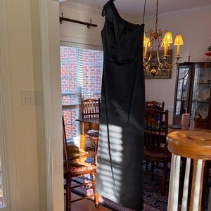 Catherine Regehr Black One-Shoulder Gown